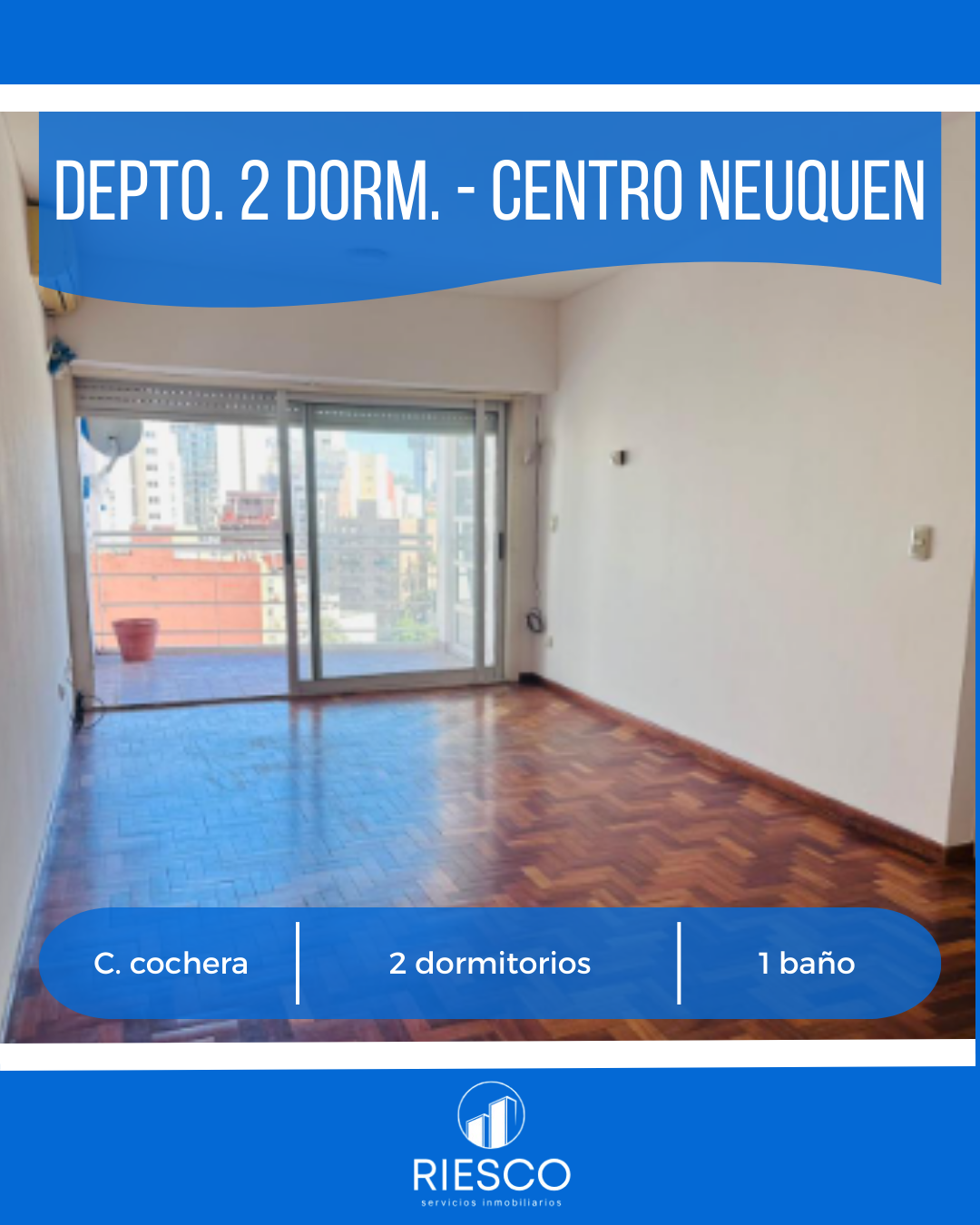 Depto. 2 dorm centro Nqn